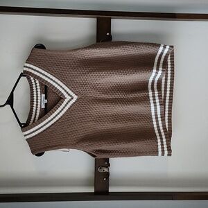 Brown Sweater Vest